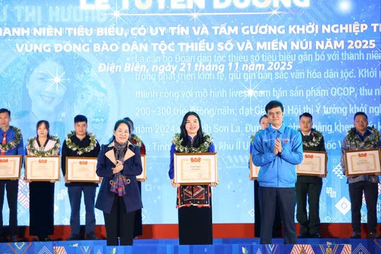 Tuyên dương 36 gương thanh niên dân tộc thiểu số và điển hình khởi nghiệp tiêu biểu