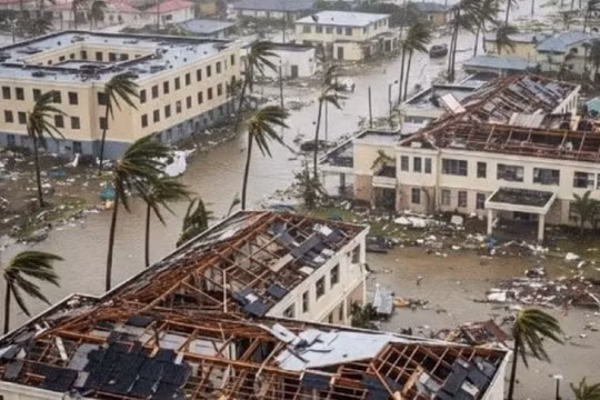 Siêu bão Melissa tàn phá Jamaica với sức gió kỷ lục 295 km/h, để lại hậu quả thảm khốc