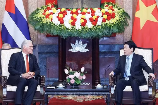 Chủ tịch nước Lương Cường hội kiến Chủ tịch Cuba Miguel Diaz-Canel: Thắt chặt quan hệ đặc biệt Việt Nam – Cuba