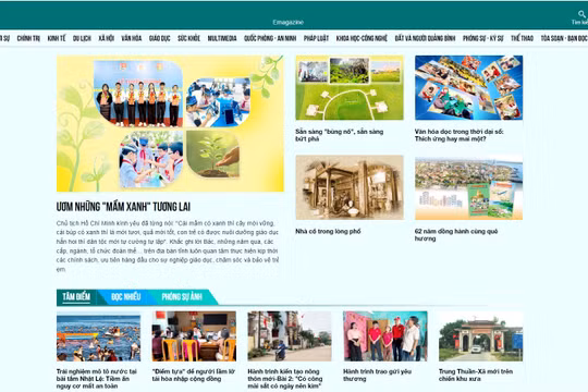 Báo Quảng Bình với việc tuyên truyền thúc đẩy chuyển đổi xanh