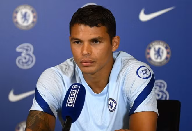 Trung vệ Thiago Silva rất muốn ký bản hợp đồng mới với CLB Chelsea. Ảnh: TL