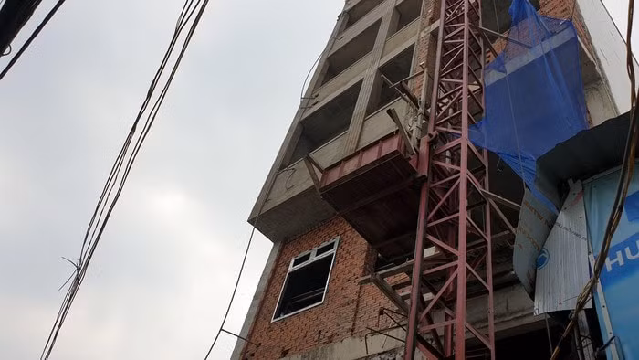 Hình ảnh công trình xây dựng nơi xảy ra tai nạn lao động. Ảnh: TL