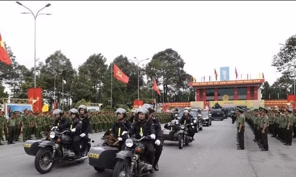 Công an tỉnh Đồng Nai ra quân trấn áp tội phạm. Ảnh minh họa