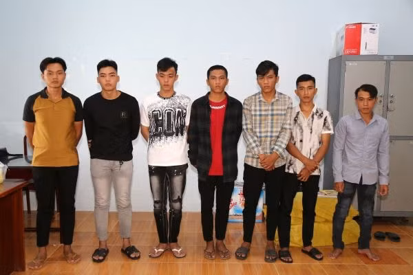243.04.2025 Các đối tượng tại cơ quan Công an