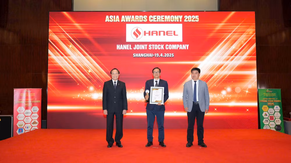 Công ty Hanel được trao Top 10 Thương hiệu mạnh châu Á 2025