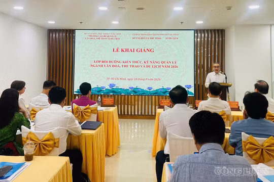 Khai giảng Lớp bồi dưỡng kiến thức, kỹ năng quản lý ngành văn hóa, thể thao và du lịch năm 2026 