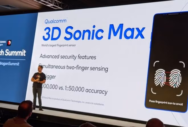 Qualcomm ra mắt cảm biến siêu âm thế hệ thứ hai, 3D Sonic Max