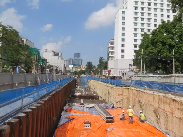 Dự án đường sắt Nhổn - Ga Hà Nội còn vướng 1% mặt bằng với 7 hộ dân và 1 cơ quan chưa bàn giao. Ảnh: baogiaothong.vn