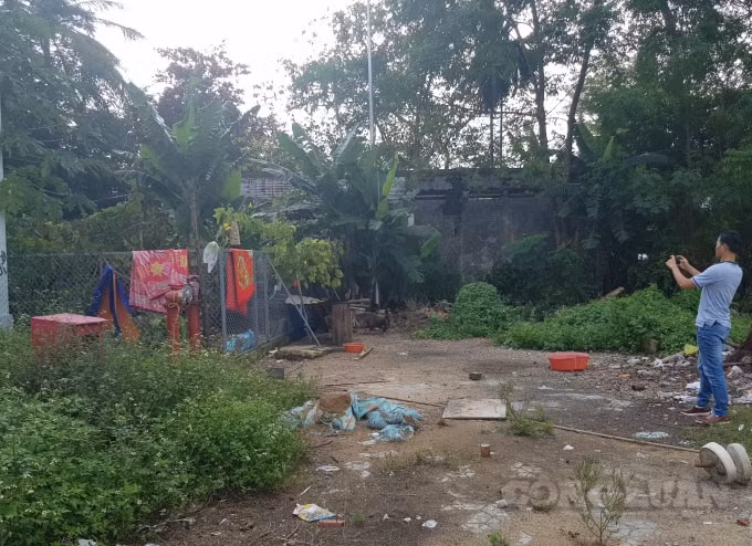 Khu vực các hộ dân chưa được di dời.