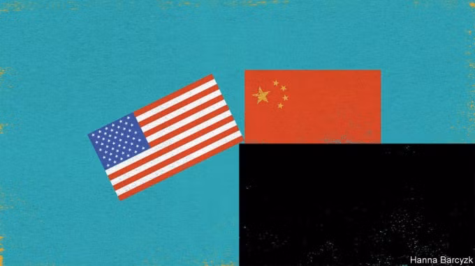 Mỹ, Trung khó có thể là bạn. Ảnh: Hanna Barcyzk/Economist