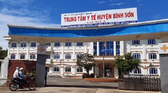 Trung tâm y tế huyện Bình Sơn. Ảnh: TL.
