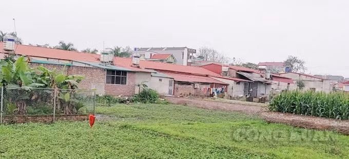 Không chỉ cơi nới ra hành lang giao thông ở phía trước, mà nhiều hộ đang kinh doanh và sinh sống trong ki ốt này đã tự ý lấp ruộng cơi nới xây các công trình phụ trợ ở phía sau.