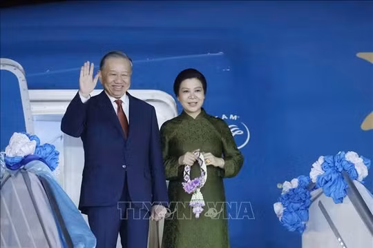 Tổng Bí thư, Chủ tịch nước Tô Lâm và Phu nhân lên đường thăm cấp Nhà nước Cộng hòa Singapore