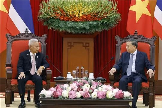 Tổng Bí thư, Chủ tịch nước Tô Lâm tiếp Chủ tịch Quốc hội kiêm Chủ tịch Hạ viện Vương quốc Thái Lan