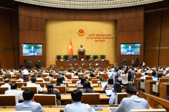 Phiên họp Quốc hội sáng 8/8 (ảnh QH).