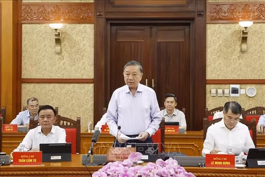 Thông báo Kết luận của Tổng Bí thư, Chủ tịch nước Tô Lâm tại Phiên họp BCĐ Trung ương thực hiện Nghị quyết 57