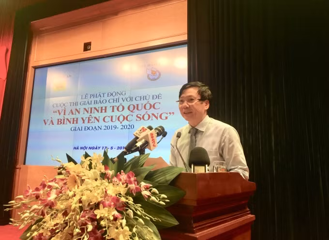 Đồng chí Hồ Quang Lợi, Phó Chủ tịch Thường trực Hội Nhà báo Việt Nam. Ảnh: Hoàng Huy