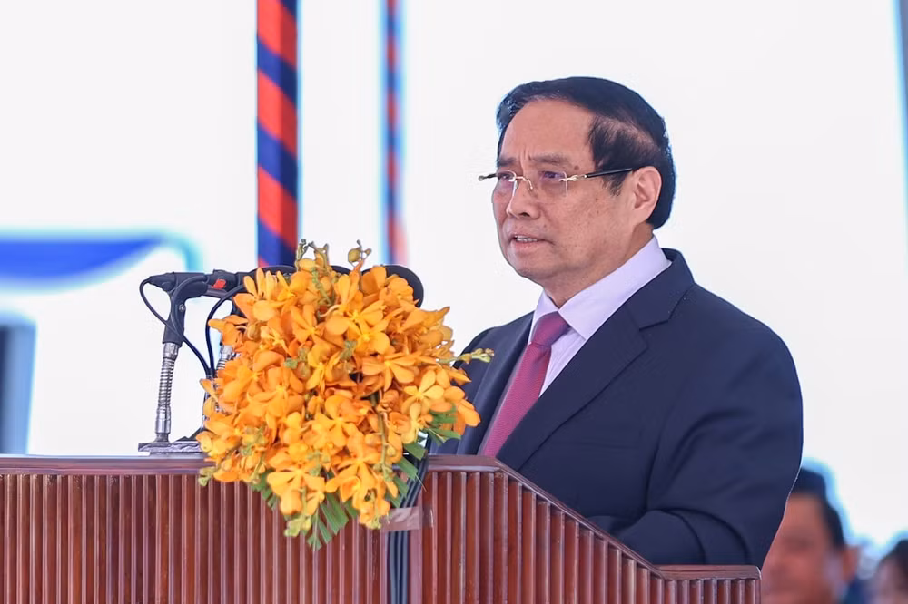 Thủ tướng Phạm Minh Chính cùng Thủ tướng Campuchia khai trương cặp cửa khẩu quốc tế mới- Ảnh 5.