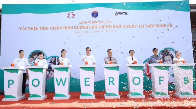 Amway Việt Nam phối hợp với Sở Y tế Tỉnh Nghệ An tổ chức Lễ phát động Dự án 