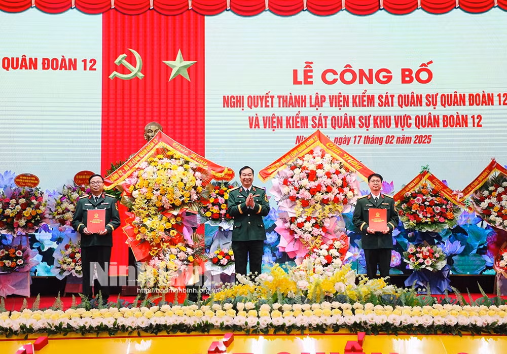 cong bo quyet dinh thanh lap vien kiem sat quan su quan doan 12 vien kiem sat quan su khu vuc quan doan 12 hinh 1