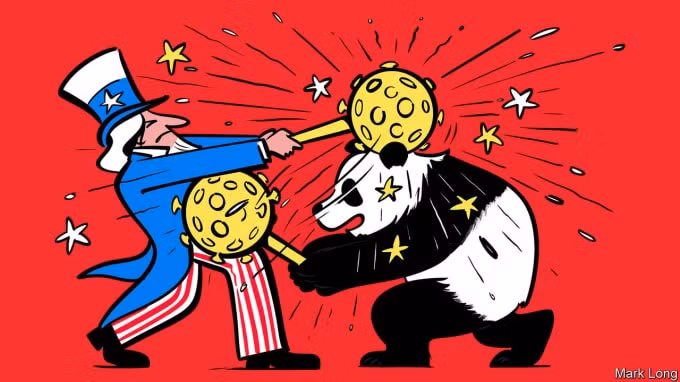 Đại dịch đẩy Mỹ và Trung Quốc càng ra xa nhau hơn. Ảnh: Mark Long/Economist