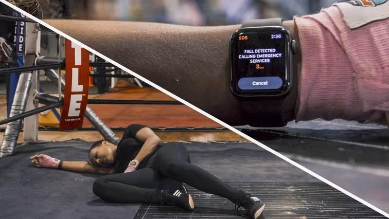 Tính năng Fall Detection được trang bị trên Apple Watch.