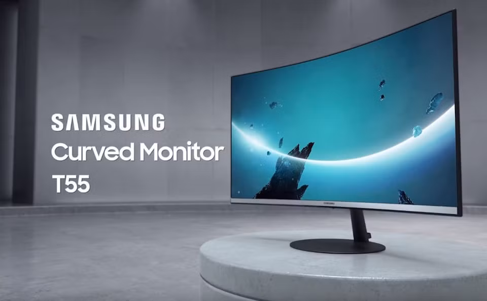 Dòng màn hình cong T55 hiện có 2 phiên bản 27 inch và 32 inch.