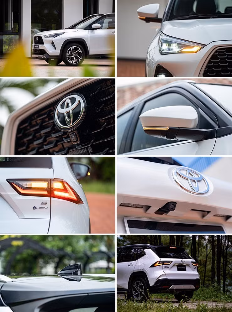 Chi tiết đầu xe Toyota Yaris Cross với lưới tản nhiệt hình thang