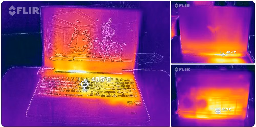 Hệ thống khe tản nhiệt phía sau của HP Victus 15 2025