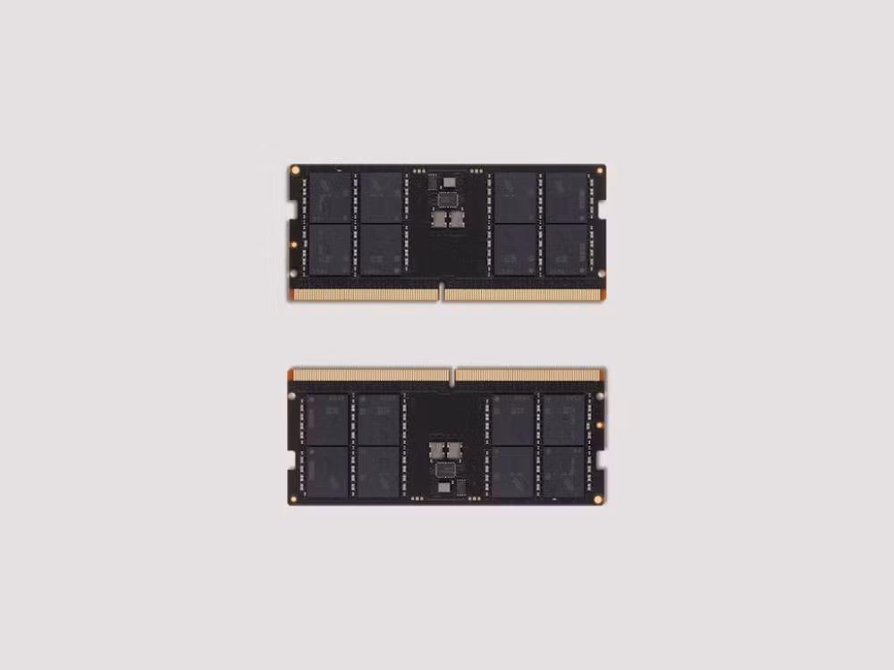 Hình ảnh hai thanh bộ nhớ RAM DDR5 được đăng tải trên blog của Framework