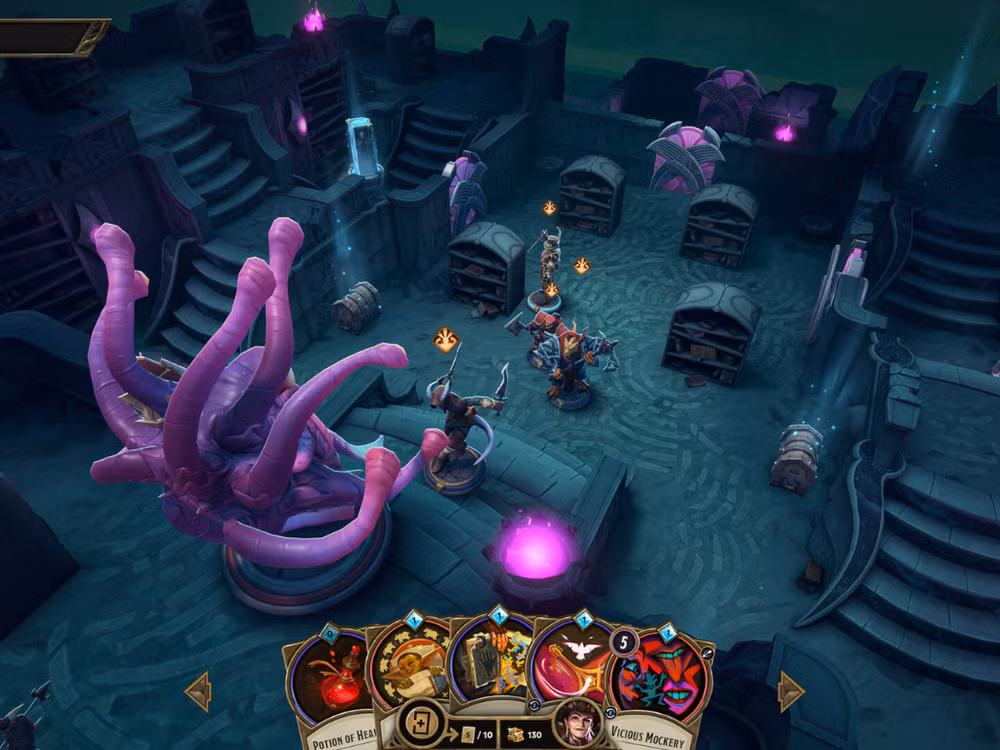 Ảnh chụp màn hình phân cảnh chiến đấu trong game Demeo x Dungeons and Dragons: Battlemarked