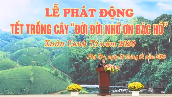 Phó Chủ tịch nước kêu gọi toàn thể đồng bào hăng hái tham gia trồng cây, trồng rừng.