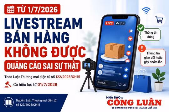 Người livestream bán hàng không được quảng cáo sai sự thật theo quy định mới
