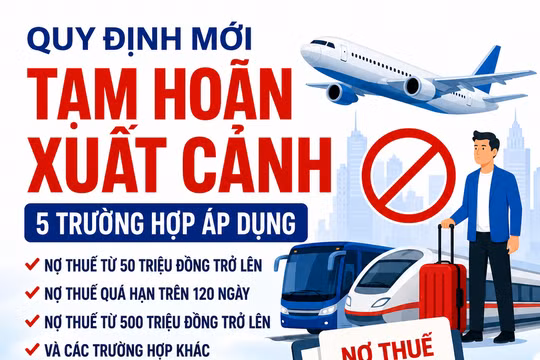 5 trường hợp bị tạm hoãn xuất cảnh theo Nghị định 252/2026/NĐ-CP