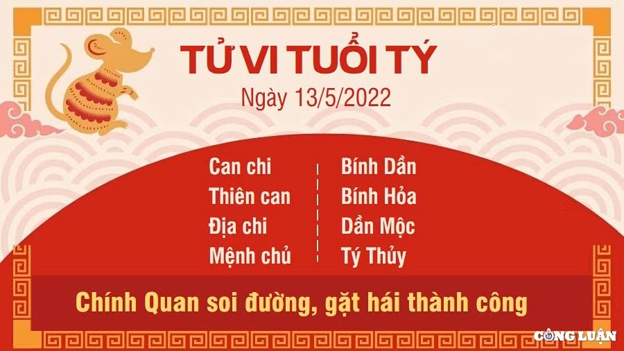 tu vi 13 5 2022 hom nay thu 6 ngay 13 4 am lich cua 12 con giap hinh 1