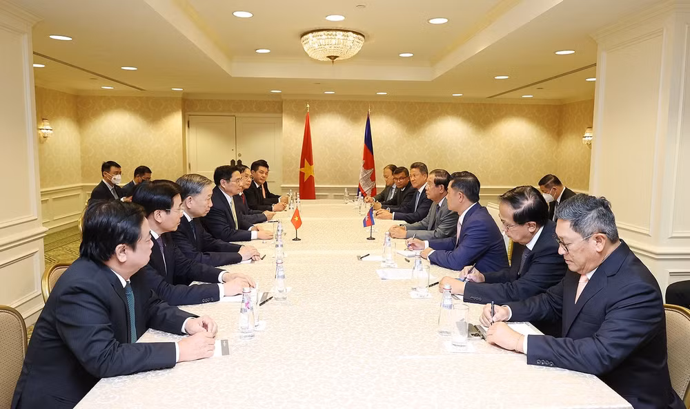 thu tuong pham minh chinh gap thu tuong campuchia hun sen tai hoa ky hinh 2