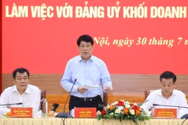 Thường trực Ban Bí thư Lương Cường làm việc với Đảng ủy Khối Doanh nghiệp Trung ương