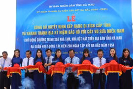 Cà Mau: Khánh thành bia kỷ niệm Bác Hồ với cây vú sữa miền Nam