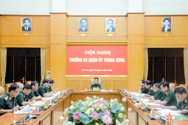 Đại tướng Phan Văn Giang chủ trì Hội nghị Thường vụ Quân ủy Trung ương