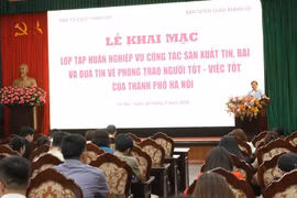 Hà Nội: Tập huấn nghiệp vụ đưa tin về phong trào “người tốt - việc tốt”