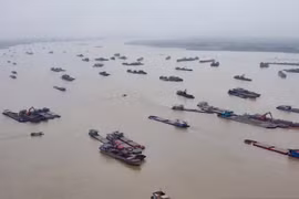 35 mỏ cát trên các sông ở Phú Thọ bị tạm dừng hoạt động khai thác