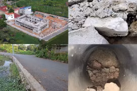Hà Nội: Dự án do Ban QLDA đầu tư xây dựng huyện Phúc Thọ làm chủ đầu tư có dấu hiệu bị thi công ẩu