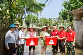 Ban Dân vận Trung ương, Trung ương Hội Chữ thập đỏ Việt Nam thăm, tặng quà các hộ dân bị lũ lụt tại Ninh Bình, Nam Định