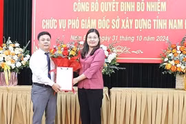 Sở Xây dựng Nam Định có tân Phó Giám đốc