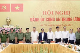 Chủ tịch nước Tô Lâm và Thủ tướng Phạm Minh Chính dự Hội nghị Đảng ủy Công an Trung ương