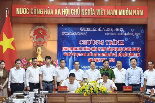 Lạng Sơn đẩy mạnh chuyển đổi số, đưa Hệ thống quản lý văn bản phục vụ doanh nghiệp vào thực tiễn