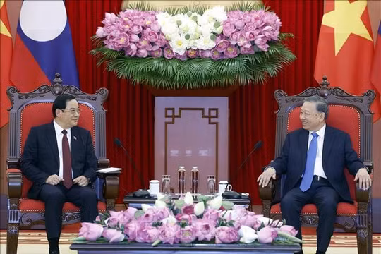 Tổng Bí thư, Chủ tịch nước Tô Lâm tiếp Thủ tướng Lào