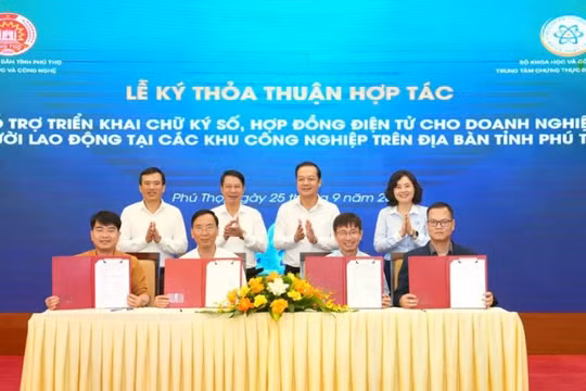 Phú Thọ tiên phong đưa chữ ký số vào quản trị dữ liệu và giao dịch thiết yếu