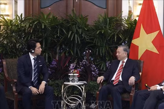 Tổng Bí thư, Chủ tịch nước Tô Lâm tiếp Bộ trưởng Quốc phòng Nhật Bản