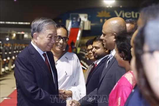 Tổng Bí thư, Chủ tịch nước Tô Lâm bắt đầu thăm cấp Nhà nước Cộng hòa xã hội chủ nghĩa dân chủ Sri Lanka